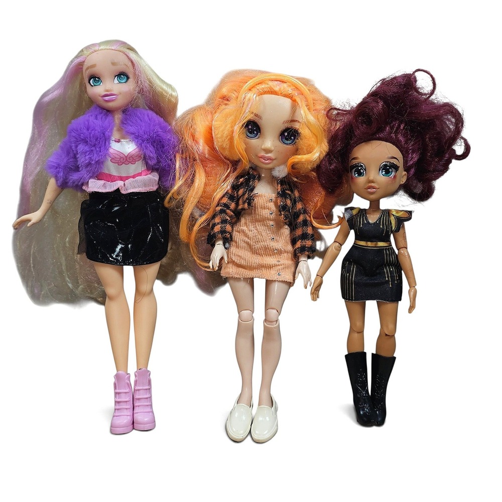 Fashion Doll Lot Kids 11-12in Multicolor Good Rainbow High Barbie Poppy Rowan